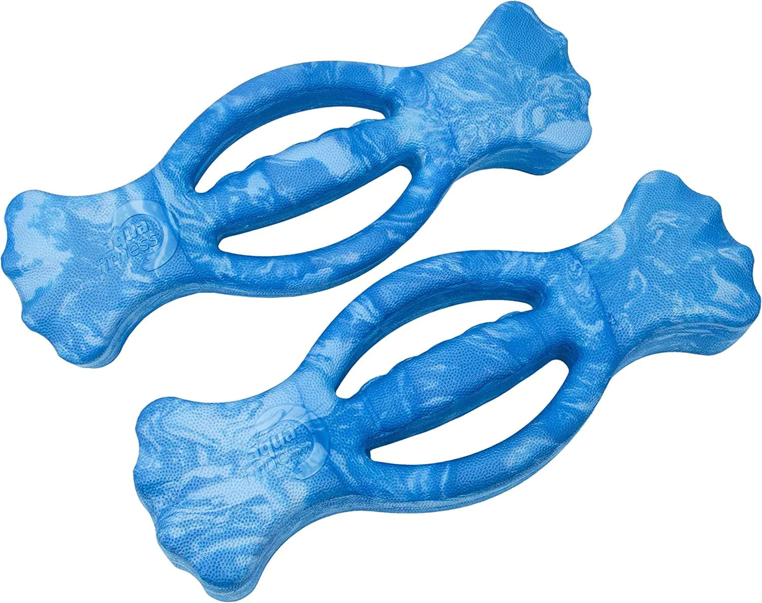 New Aqua Water Fitness Body Sculpt Ergo Dumbbells – Exercise Equipment for Water Aerobics Aquatic Low-Impact Workouts and Resistance Training – Light Blue